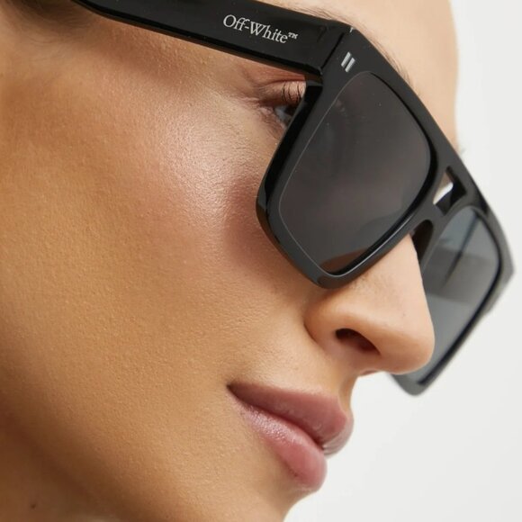 Off-White Men Sunglasses Black Grey Square OERI133 SPRINGFIELD 100 NEW AUTHENTIC - Picture 12 of 12